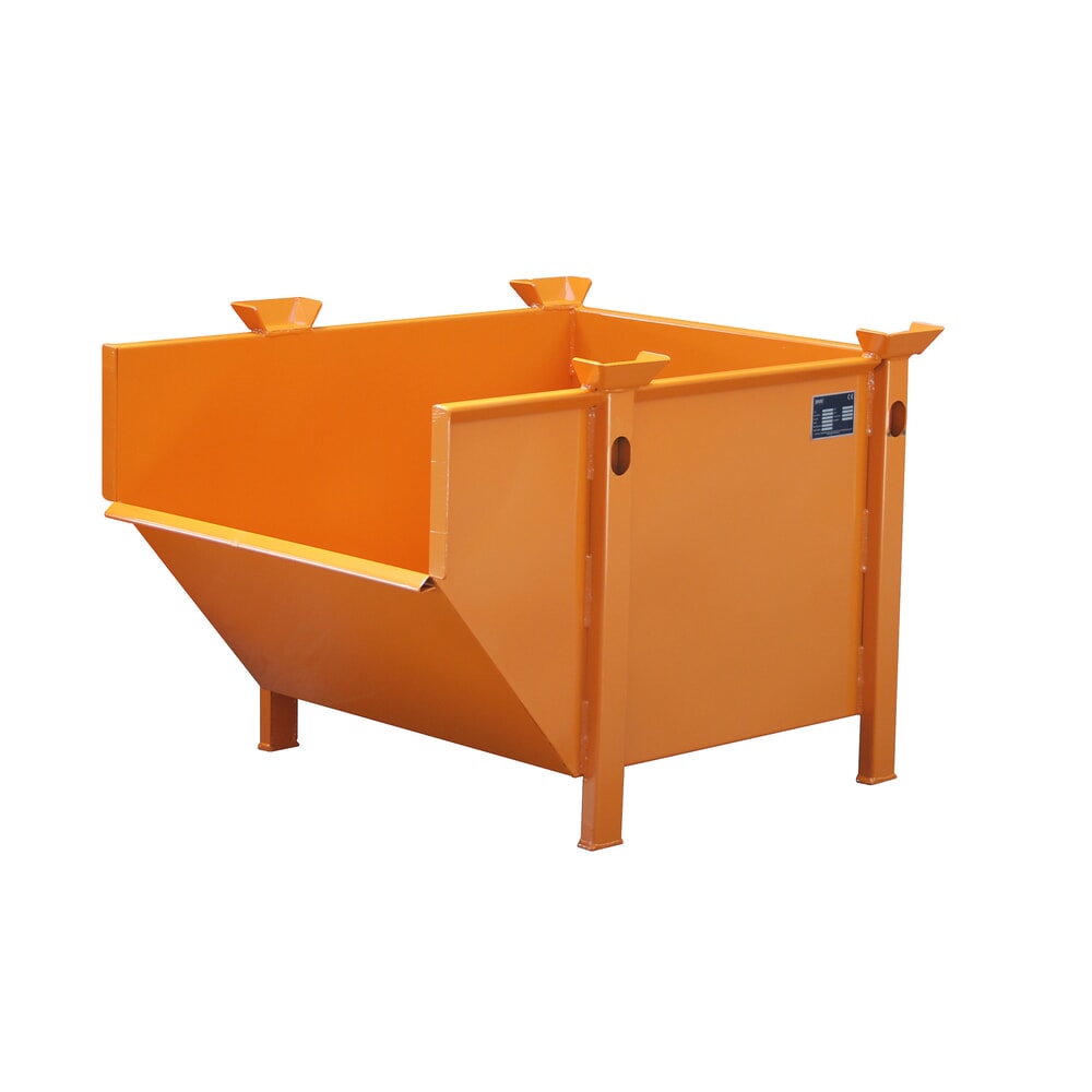 Product afbeelding: Materiaalcontainer Bauer® BBM 500, gelakt, geeloranje