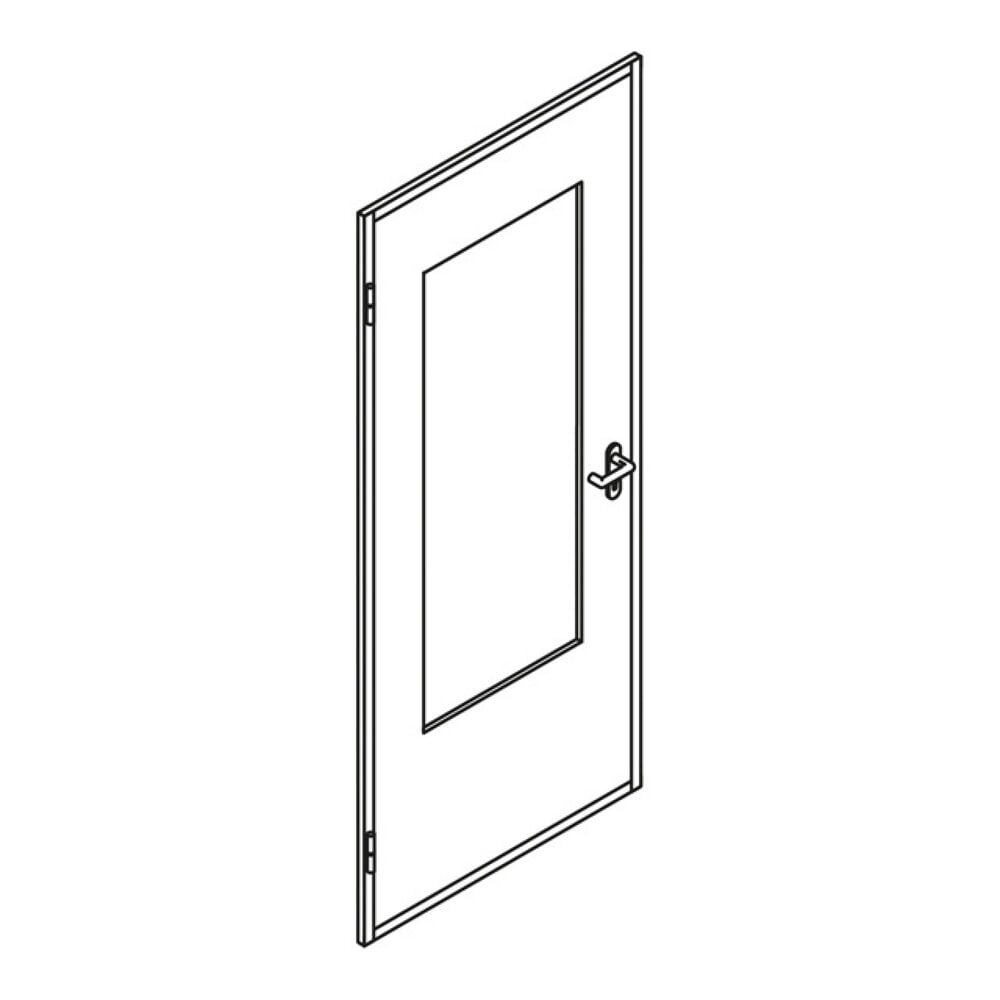 Product afbeelding: Meerprijs voor deur met glasuitsparing, (LA= 520 x 1.360), 860 x 1.985