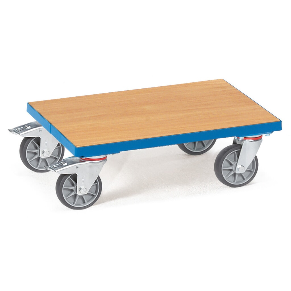 Meubelroller fetra® met houten plateau, draagvermogen 250 kg, laadvlak bxd 610 x 410 mm Product afbeelding: Meubelroller fetra® met houten plateau, draagvermogen 250 kg, laadvlak bxd 610 x 410 mm