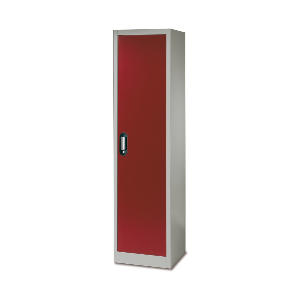 Product afbeelding: C+P chemicaliënkast Acurado, 4 gegalvaniseerde Opvangbakken, hxbxd 1.950 x 500 x 500 mm, lichtgrijs, gentiaanblauw