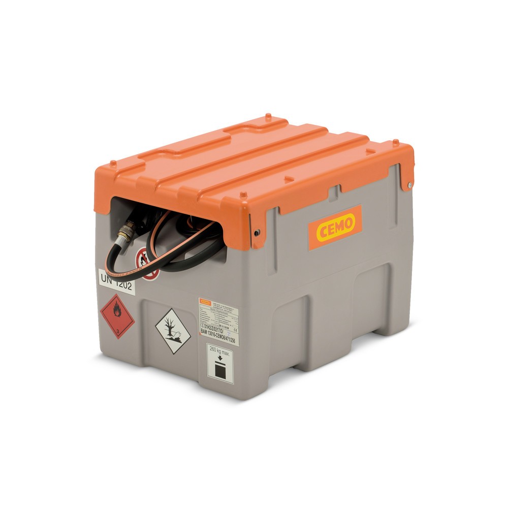 Product afbeelding: Mobiel dieseltanksysteem CEMO met ADR-goedkeuring, 200 l, 25l/min, met klapdeksel