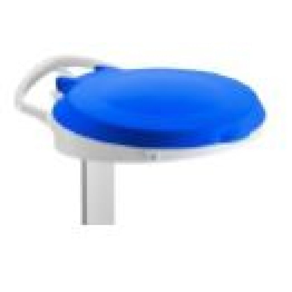 Mobiele afvalzakhouder met pedaal Delta I, voor zakken van 120 liter, 2 wielen + 2 zwenkwielen, frame wit, deksel blauw Productafbeelding nr. 2: Mobiele afvalzakhouder met pedaal Delta I, voor zakken van 120 liter, 2 wielen + 2 zwenkwielen, frame wit, deksel blauw