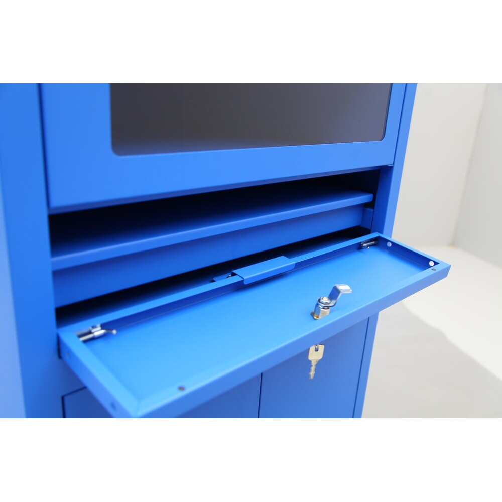 Productafbeelding nr. 7: Mobiele computerkast HEMMDAL HCS-1, hxbxd 1750 x 650 x 550 mm, gentiaanblauw