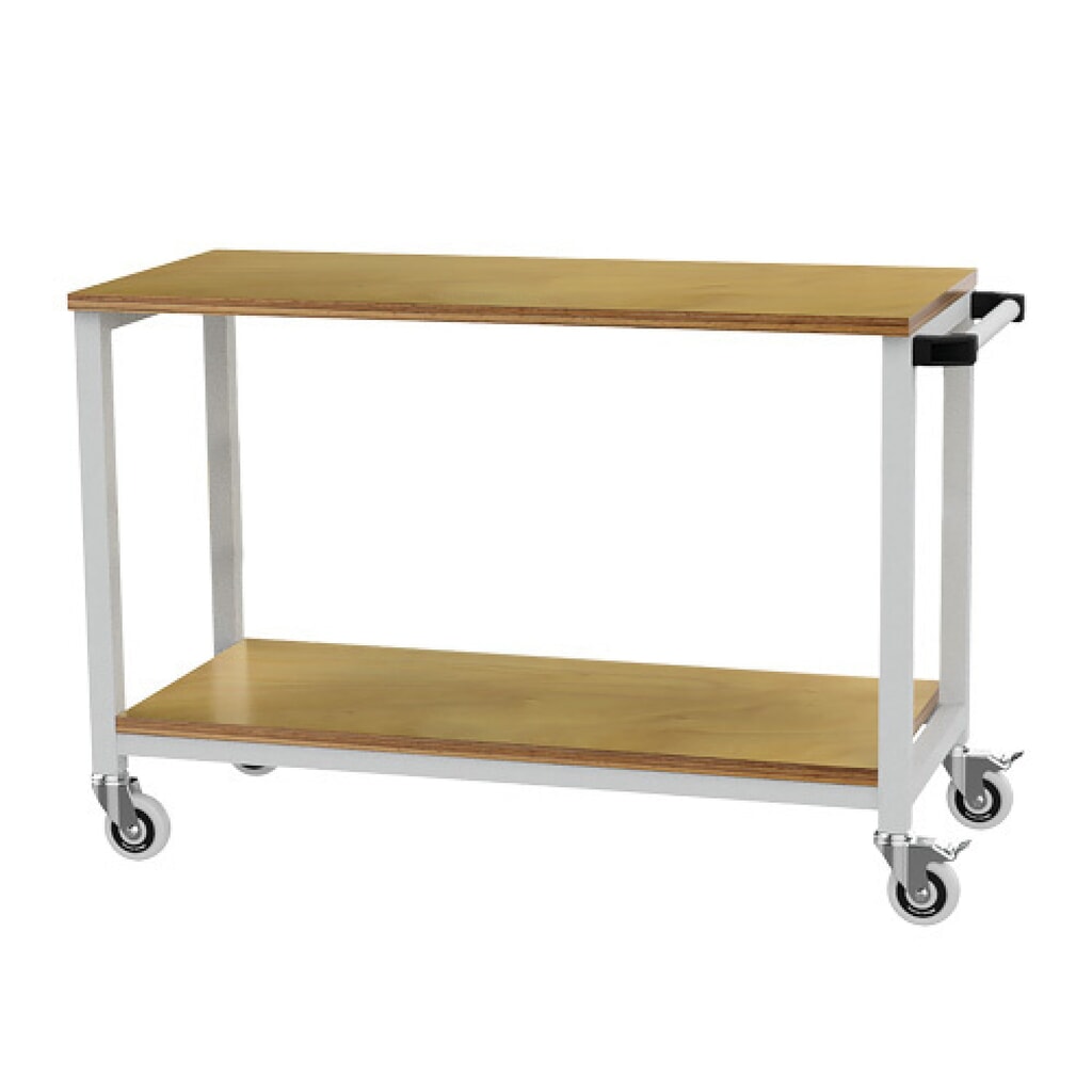 Mobiele werkbank Bedrunka+Hirth R 18-16, hxbxd 880 x 1.200 x 540 mm, lichtgrijs, 1 legbord Product afbeelding: Mobiele werkbank Bedrunka+Hirth R 18-16, hxbxd 880 x 1.200 x 540 mm, lichtgrijs, 1 legbord