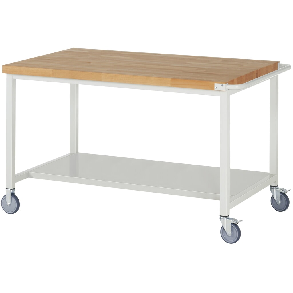 Product afbeelding: RAU verrijdbare werkbank serie 8000, h x b x d 880 x 1.500 x 900 mm, legbord onderaan