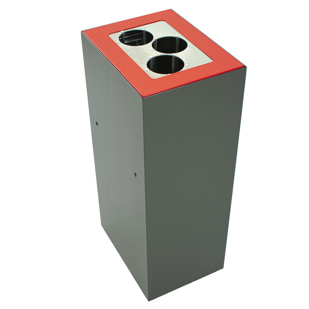 Modulair afvalscheidingssysteem, 60 liter, donkergrijs Productafbeelding nr. 4: Modulair afvalscheidingssysteem, 60 liter, donkergrijs