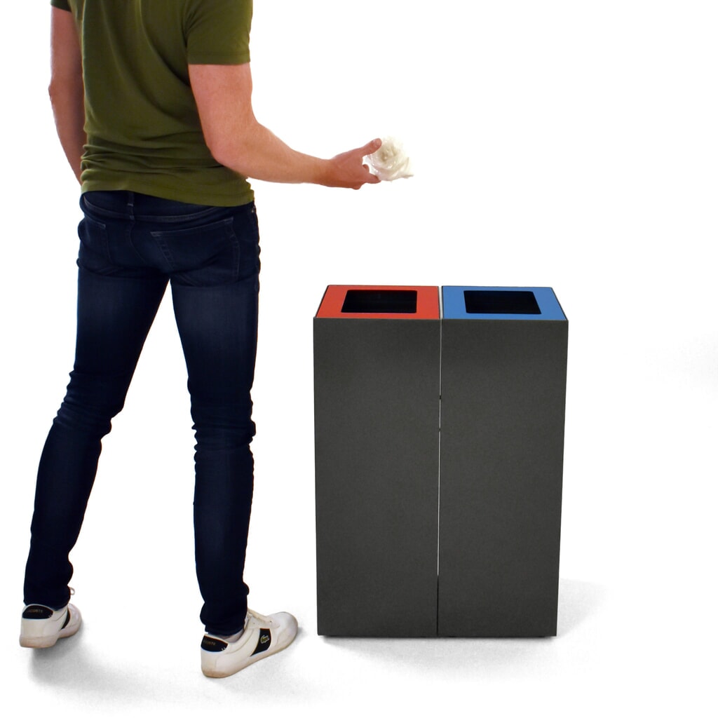 Modulair afvalscheidingssysteem, 60 liter, donkergrijs Productafbeelding nr. 8: Modulair afvalscheidingssysteem, 60 liter, donkergrijs