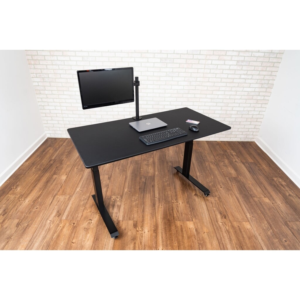 Monitorhouder voor 1 monitor, met kiep- en draaifunctie, zwart Productafbeelding nr. 5: Monitorhouder voor 1 monitor, met kiep- en draaifunctie, zwart