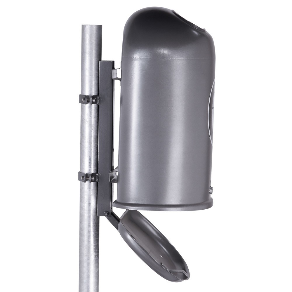 Product afbeelding: RENNER Montagepaal voor plaatstalen afvalbak "Saubermännchen", voor verankering in beton, hoogte 1.500 mm