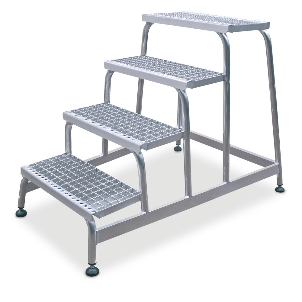 Product afbeelding: Montagetrap KRAUSE® met roostertreden, stahoogte 0,20 m