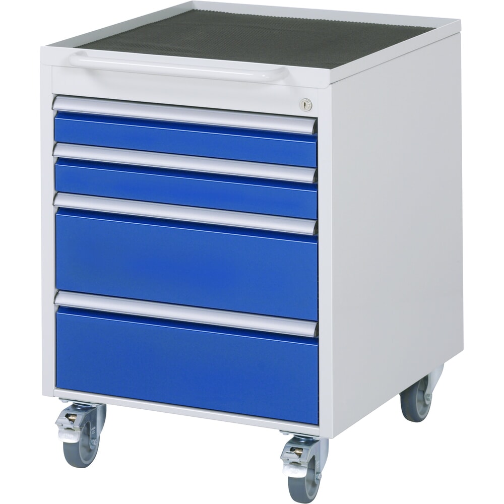 Product afbeelding: RAU verrijdbare onderbouwkast serie 7000, h x b x d 745 x 580 x 650 mm, met 4 lades