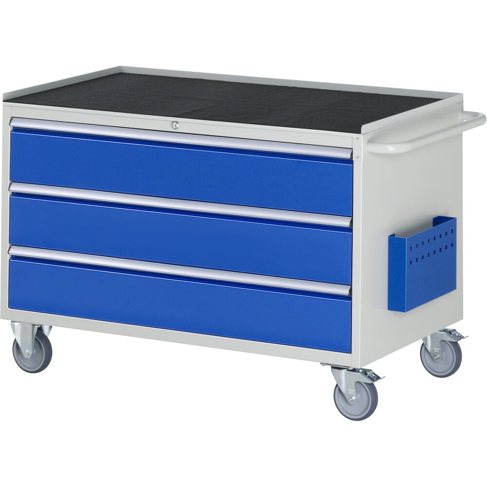 Product afbeelding: RAU gereedschapswagen serie 7000, h x b x d 795 x 1.145 x 650 mm, met 3 lades maat XXL, metalen bekleding