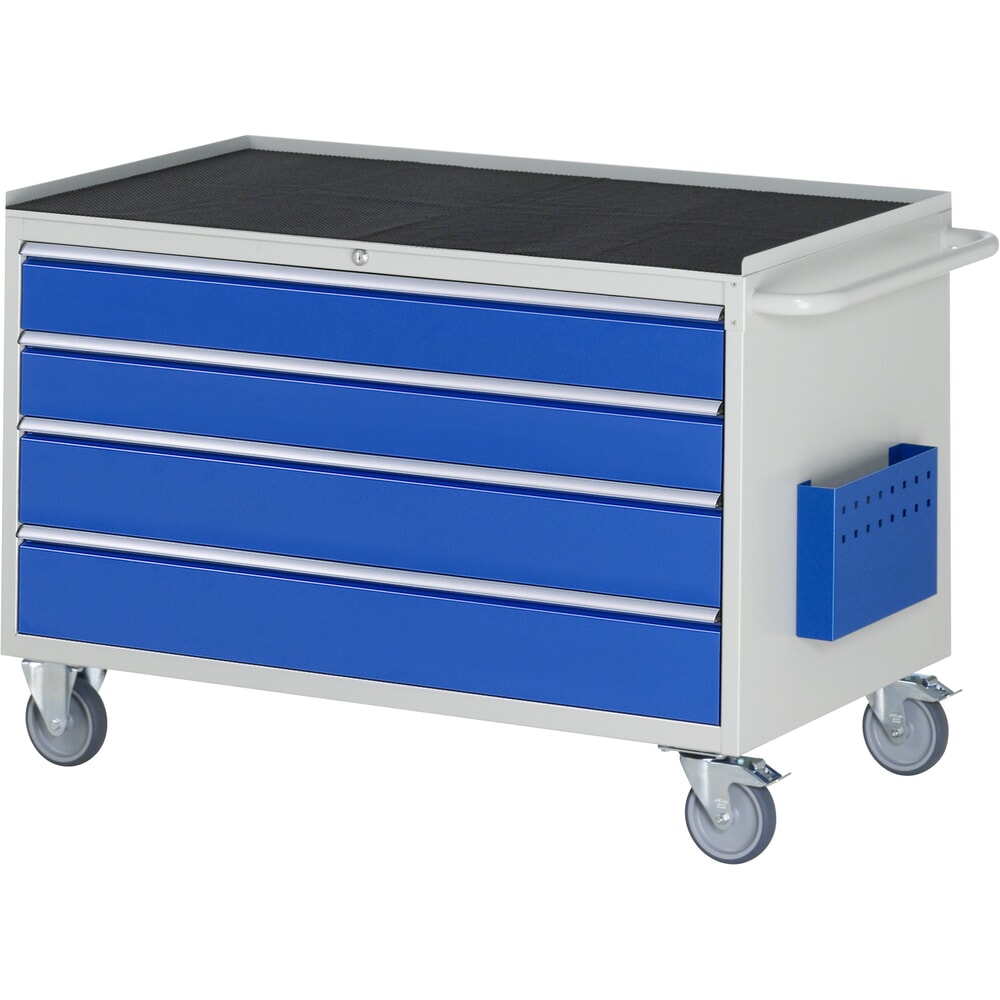 Product afbeelding: RAU gereedschapswagen serie 7000, h x b x d 795 x 1.145 x 650 mm, met 4 lades maat XXL, metalen bekleding