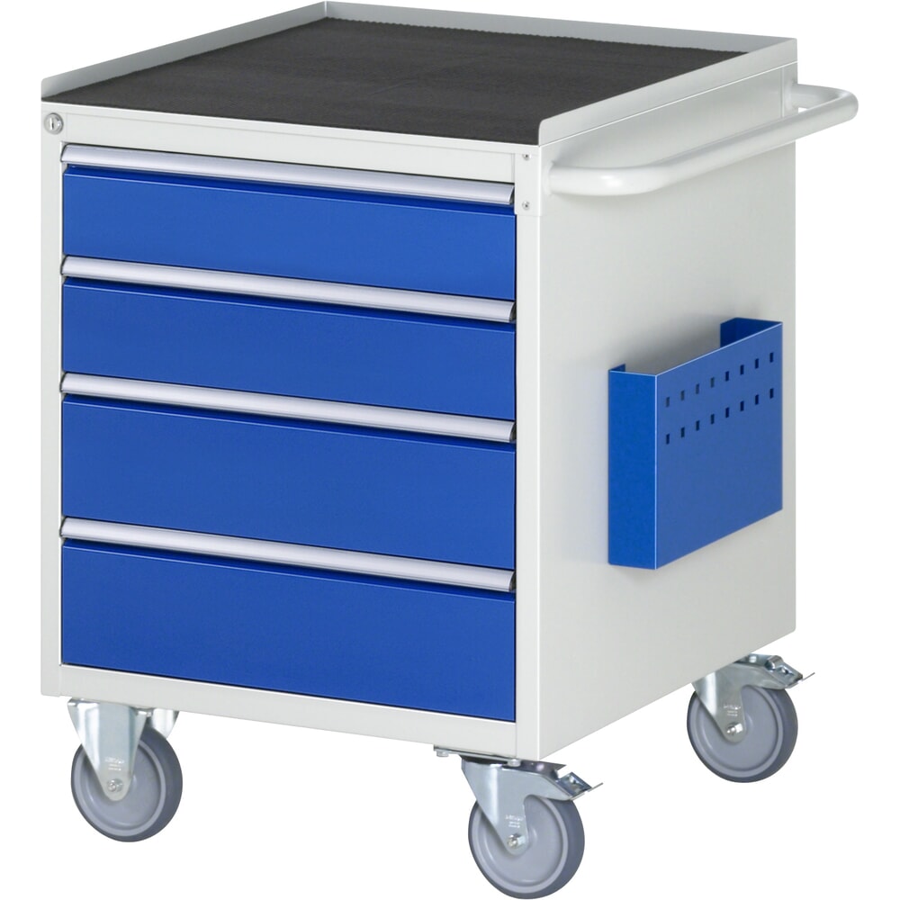 Productafbeelding nr. 1: RAU gereedschapswagen serie 7000, h x b x d 795 x 580 x 650 mm, met 4 lades maat L, metalen bekleding