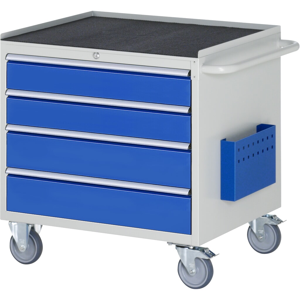 RAU gereedschapswagen serie 7000, h x b x d 795 x 770 x 650 mm, met 4 lades maat XL, metalen bekleding Product afbeelding: RAU gereedschapswagen serie 7000, h x b x d 795 x 770 x 650 mm, met 4 lades maat XL, metalen bekleding