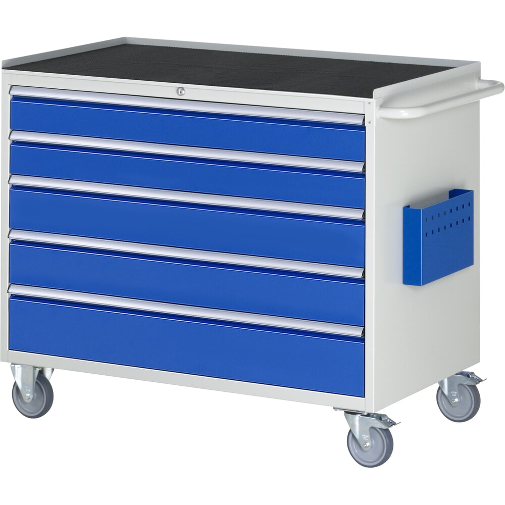 Product afbeelding: RAU gereedschapswagen serie 7000, h x b x d 975 x 1.145 x 650 mm, met 5 lades maat XXL, metalen bekleding