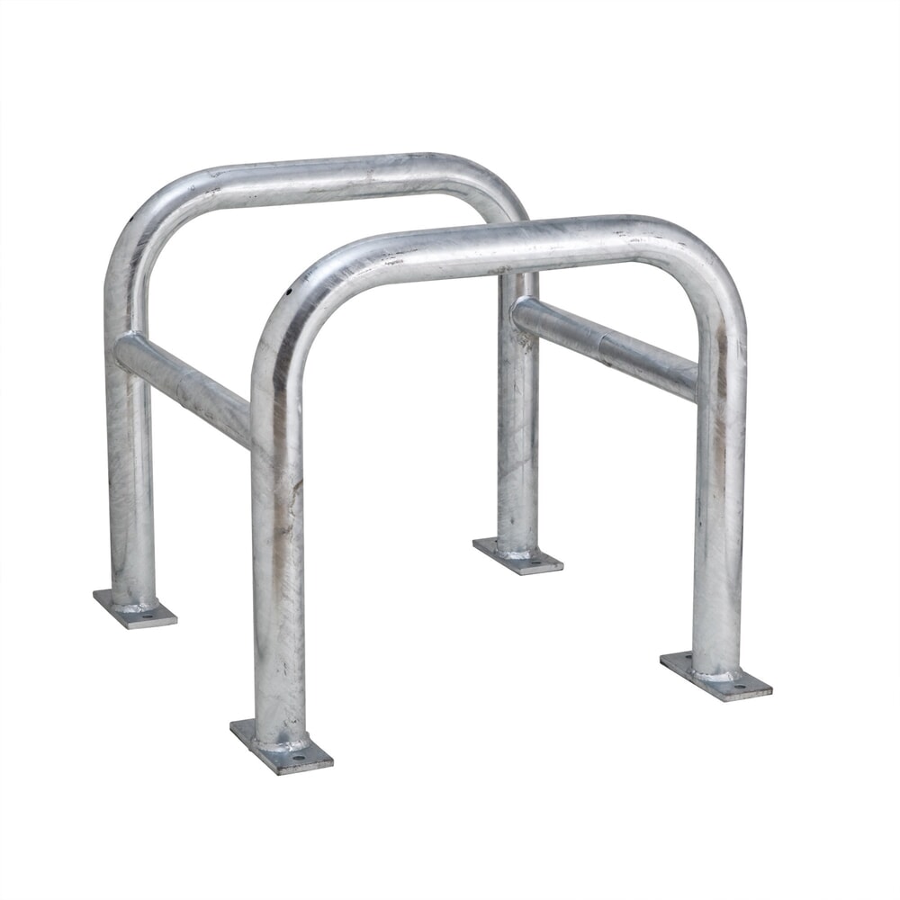 Product afbeelding: Aanrijbescherming voor pilaren MORAVIA, buiten, thermisch verzinkt, hoogte 600 mm, voor pilaarafmetingen (bxd) 500 x 500 mm