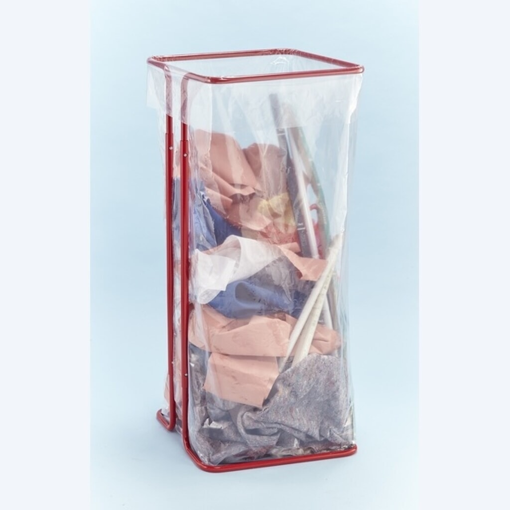 MOTTEZ afvalzakhouder 400 liter zonder wielen, rood Productafbeelding nr. 2: MOTTEZ afvalzakhouder 400 liter zonder wielen, rood
