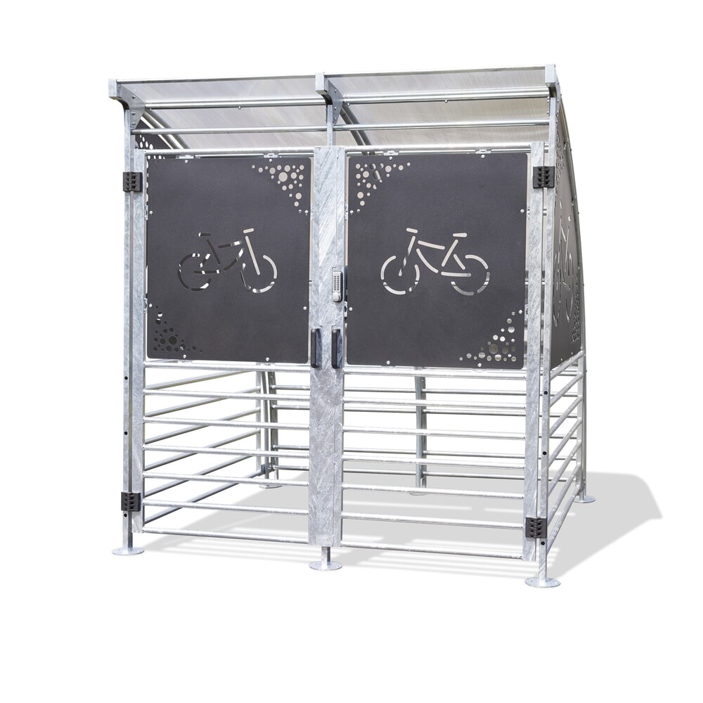 Product afbeelding: MOTTEZ fietsoverkapping voor 6 fietsen, beveiligd