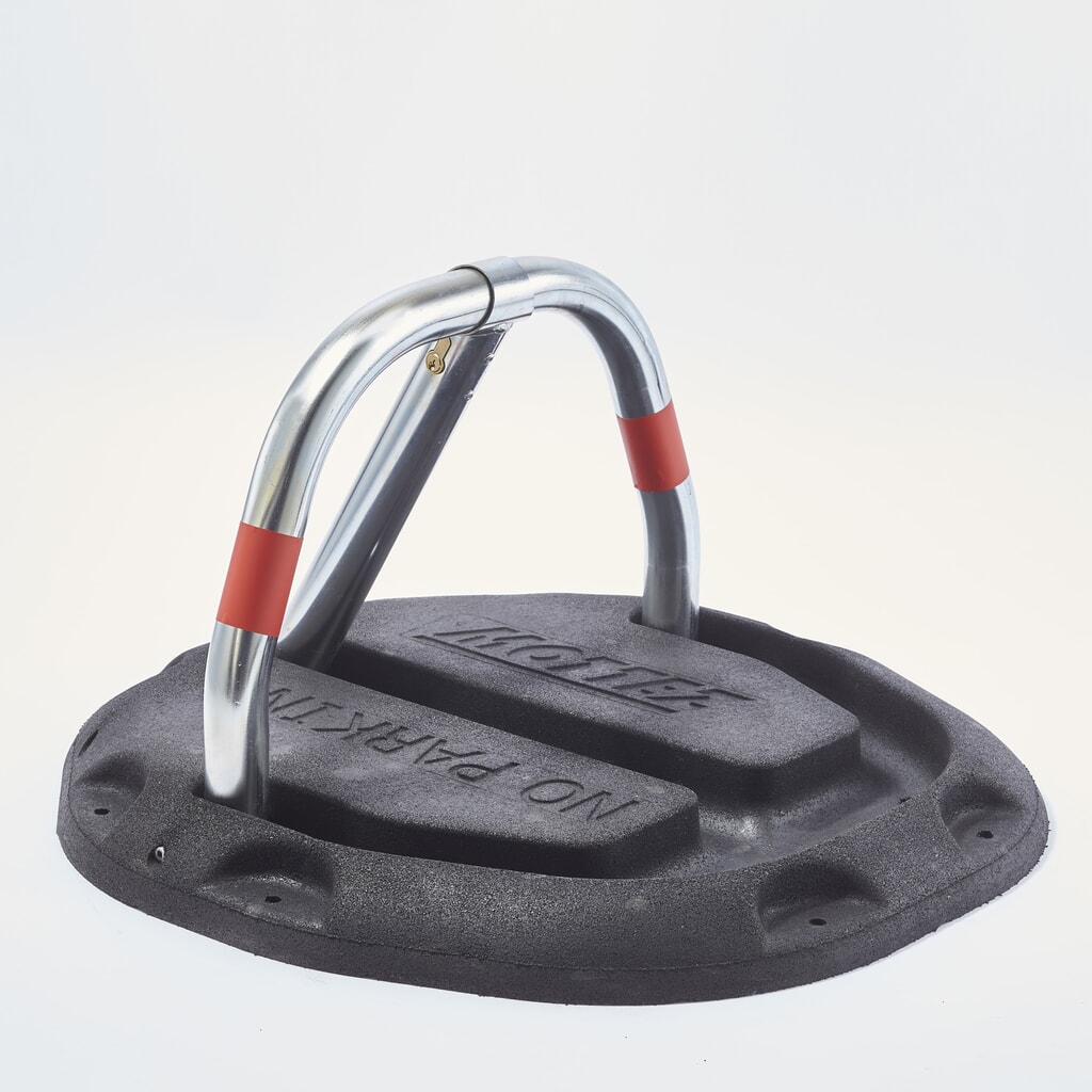 MOTTEZ parkeerplaatsbeugel van gegoten rubber met slot Productafbeelding nr. 6: MOTTEZ parkeerplaatsbeugel van gegoten rubber met slot