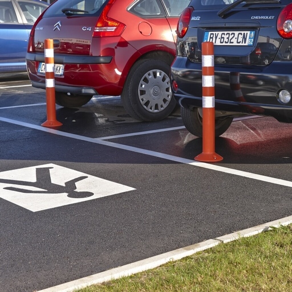 MOTTEZ signaalpaal voor bevestiging, hoogte 800 mm Productafbeelding nr. 3: MOTTEZ signaalpaal voor bevestiging, hoogte 800 mm