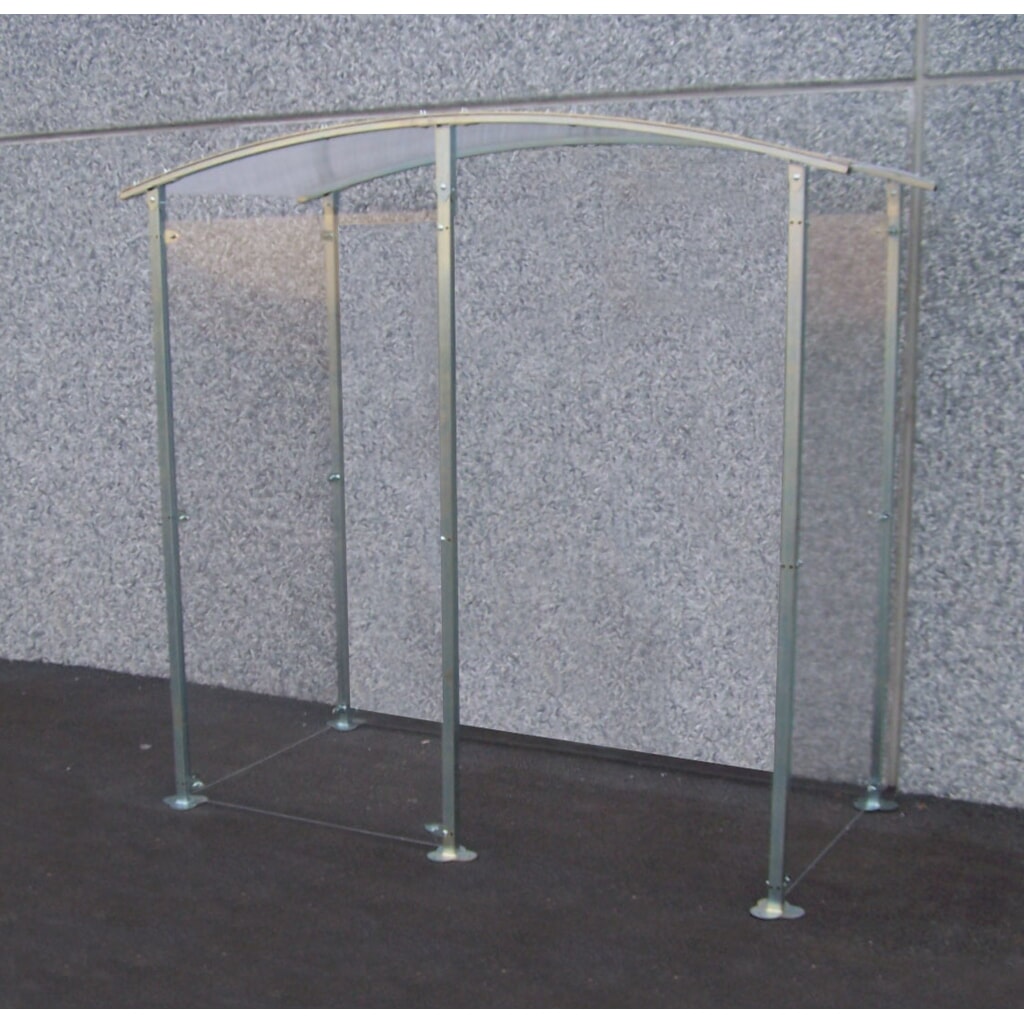 MOTTEZ verzinkte metalen overkapping 2 m², voor wandmontage Product afbeelding: MOTTEZ verzinkte metalen overkapping 2 m², voor wandmontage