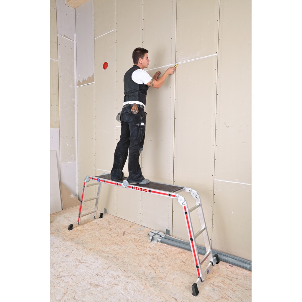 Multifunctionele ladder HYMER, stahoogte 3,6 m, 4x4 sporten Productafbeelding nr. 5: Multifunctionele ladder HYMER, stahoogte 3,6 m, 4x4 sporten