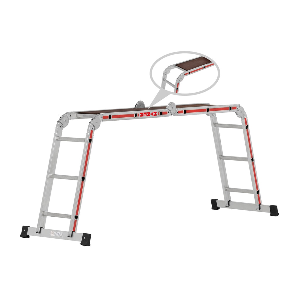Multifunctionele ladder HYMER, stahoogte 3,6 m, 4x4 sporten Productafbeelding nr. 13: Multifunctionele ladder HYMER, stahoogte 3,6 m, 4x4 sporten