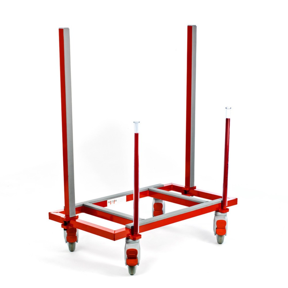 Productafbeelding nr. 1: Multitrolley, draagvermogen 250 kg, lxb 780 x 420 mm, 2 vaste en 2 verstelbare stangen