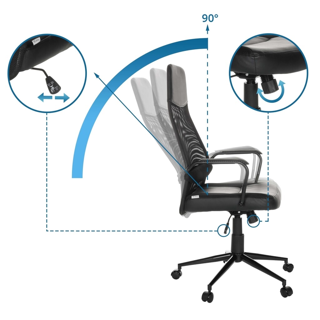 Productafbeelding nr. 2: MyBuero directiestoel MARCOZ, kantelmechanisme, draagvermogen 120 kg, zwart