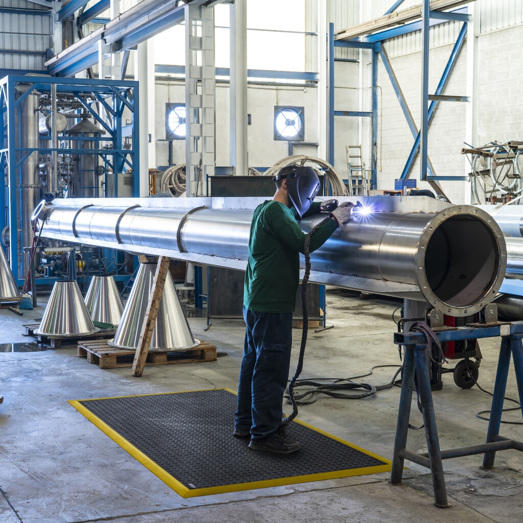 Productafbeelding nr. 2: NoTrax lasmat voor werkplaatsen Diamond Flex™ Nitrile, BxL 970 x 1.630 mm, zwart/geel