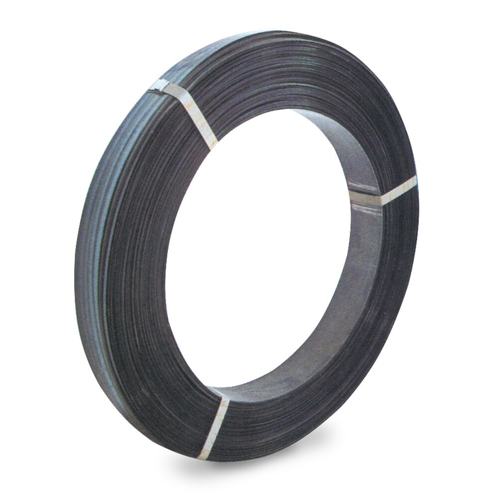 Product afbeelding: Stalen omsnoeringsband, zwart gelakt, meerlaags, bandbreedte 19 mm