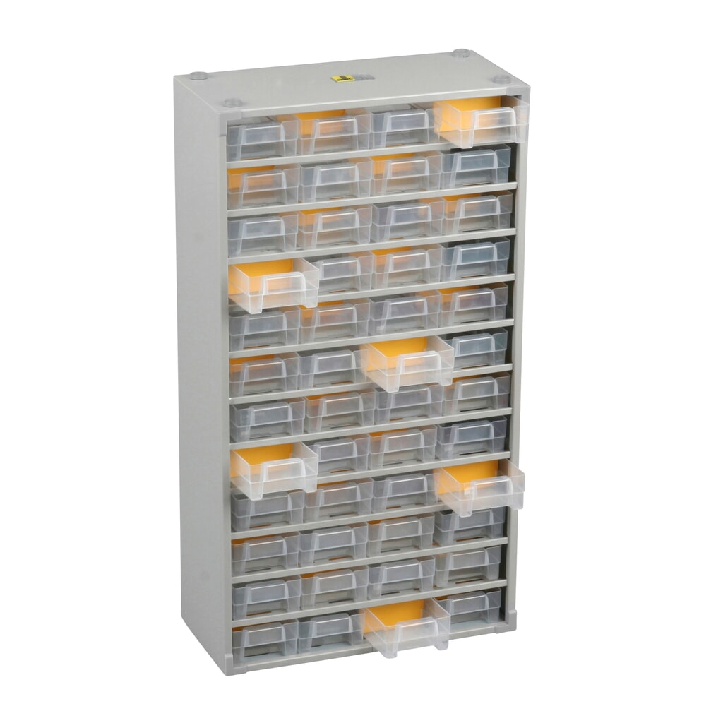 Product afbeelding: Onderdelenkast Allit met metalen behuizing, 48 lades