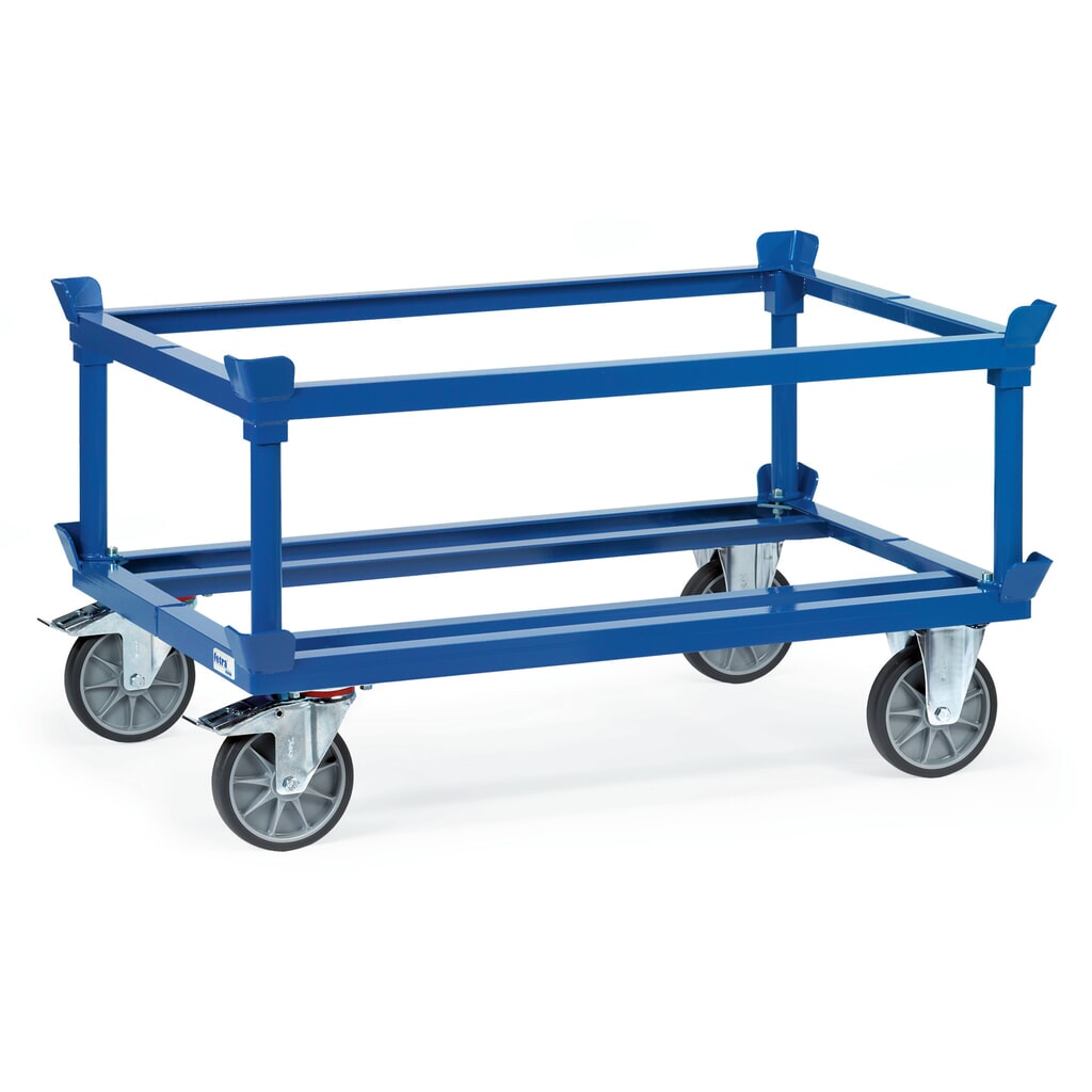 Onderstel fetra® met vanghoeken, draagvermogen 750 kg, voor pallets 800 x 600 mm, TPE-banden Productafbeelding nr. 2: Onderstel fetra® met vanghoeken, draagvermogen 750 kg, voor pallets 800 x 600 mm, TPE-banden
