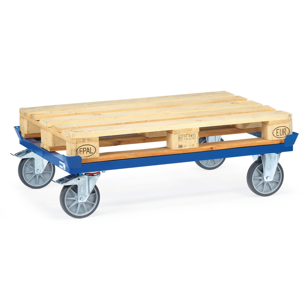 Productafbeelding nr. 4: Onderstel fetra® met vanghoeken, draagvermogen 750 kg, voor pallets 800 x 600 mm, TPE-banden