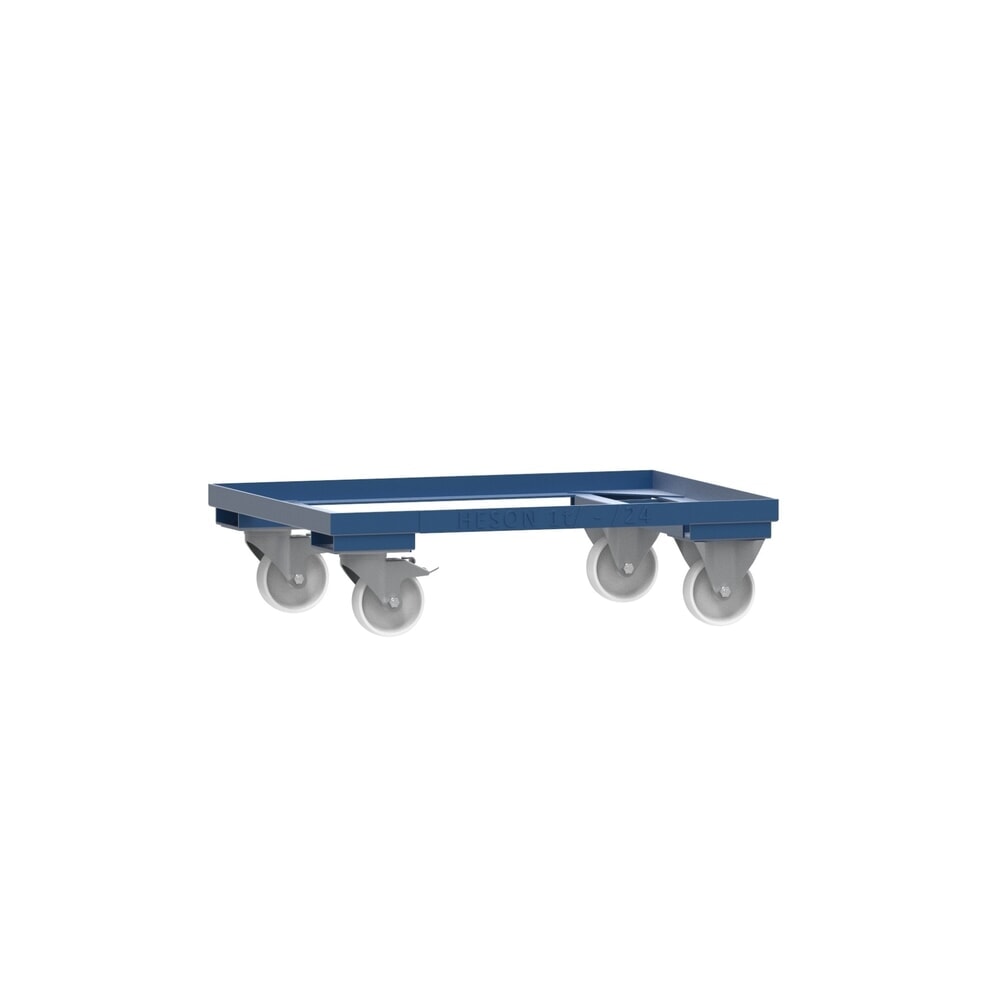 Product afbeelding: Onderstel voor gitterbox HESON®, gelakt, voor bakken 800 x 600 mm, gentiaanblauw