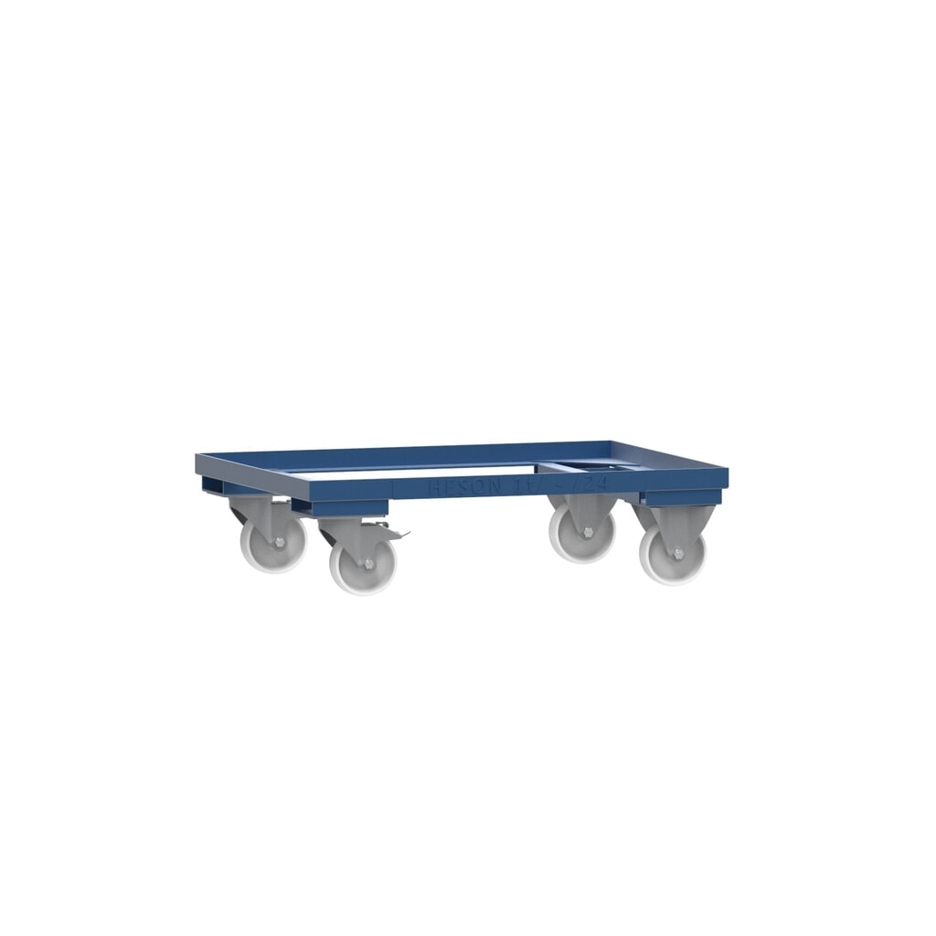 Product afbeelding: Onderstel voor gitterbox HESON®, gelakt, voor bakken 800 x 600 mm, gentiaanblauw