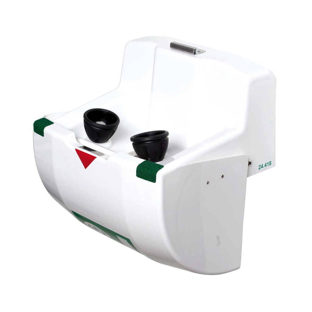 Productafbeelding nr. 3: Oog- en gezichtsdouche B-Safety PremiumLine, opvangbak met afdekking, wandmontage