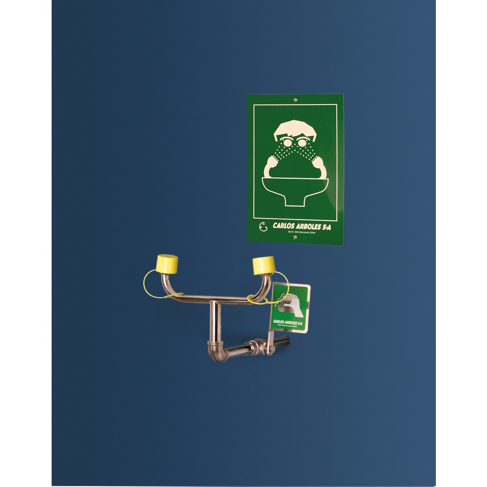 Product afbeelding: Oogdouche Erbstößer®, DIN EN 15154-2 en ANSI Z 358, wandmontage, star, tweestralig, roestvrij staal