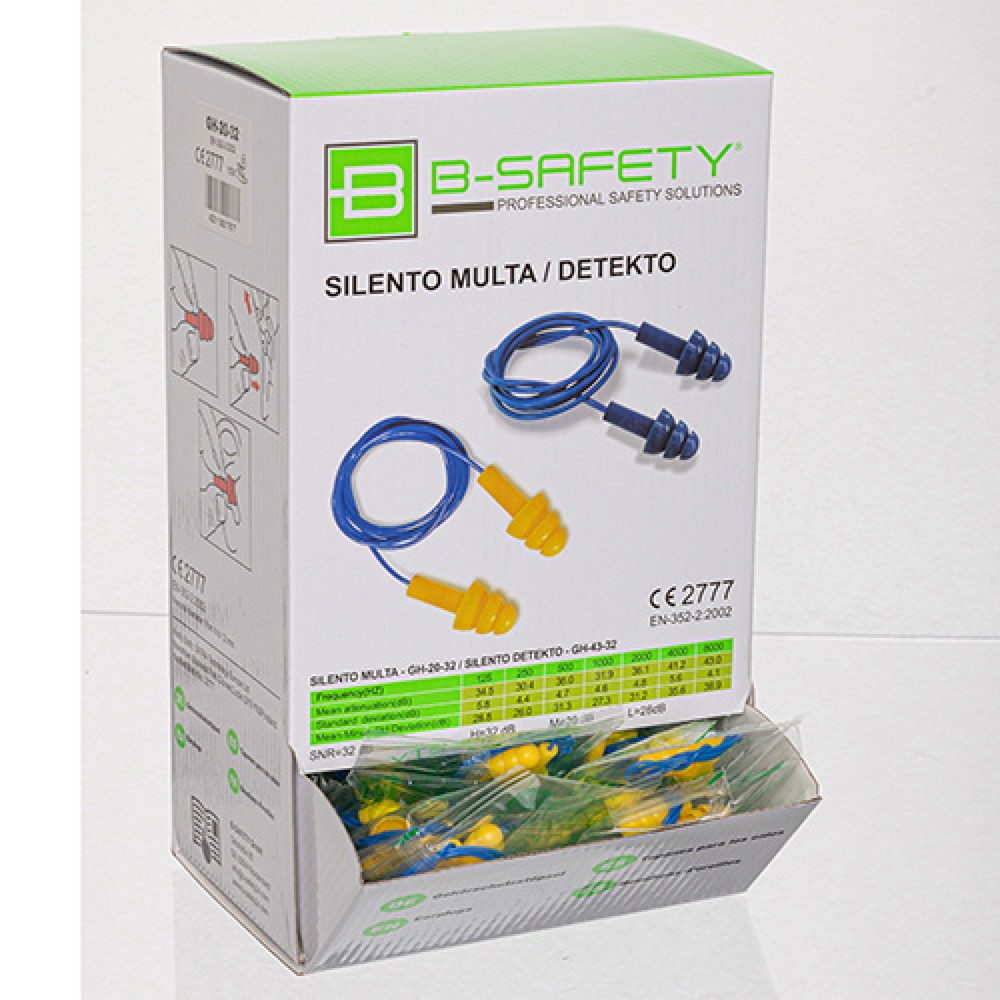 Productafbeelding nr. 4: Oordoppen B-Safety SILENTO MULTA, voor meermalig gebruik, 100 paar/VE