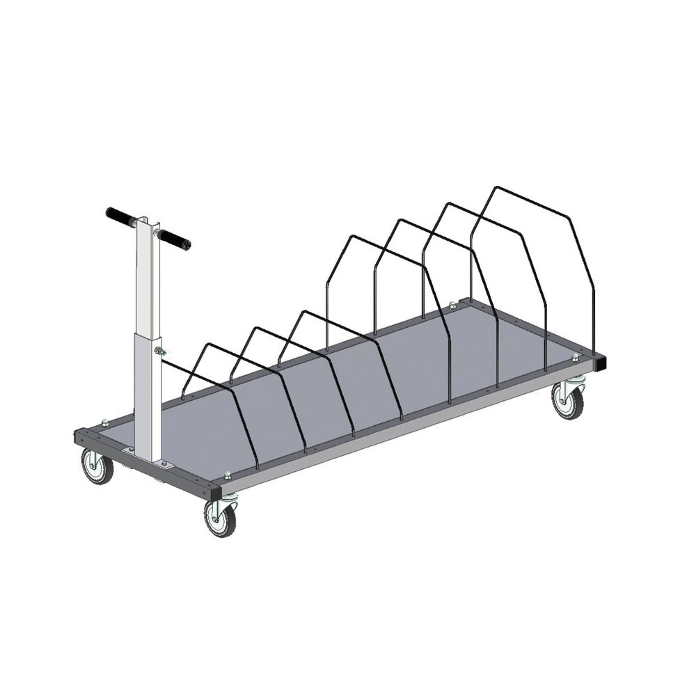 Product afbeelding: Onderbouwmagazijn voor het Rocholz paktafelsysteem, hxbxd 690 x 1600 x 600 mm