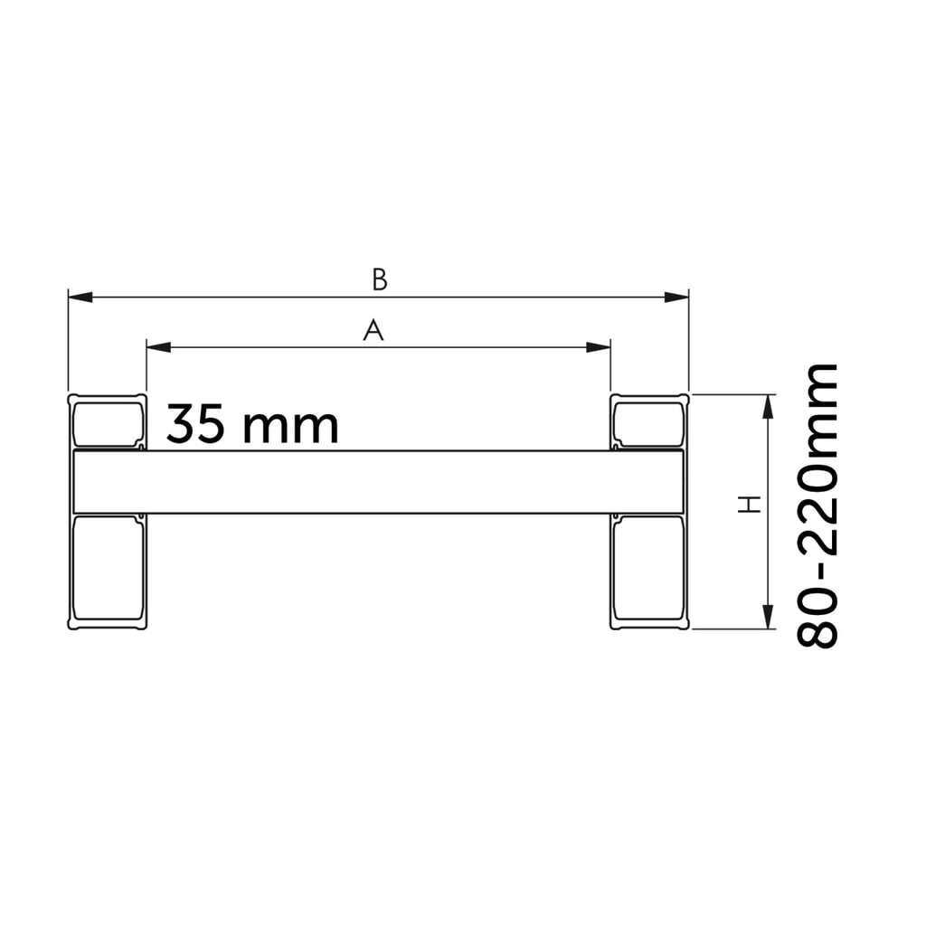 Laadrails met roeden en rand, cap. 1.660 kg/paar, lengte 2.340 mm Productafbeelding nr. 2: Laadrails met roeden en rand, cap. 1.660 kg/paar, lengte 2.340 mm