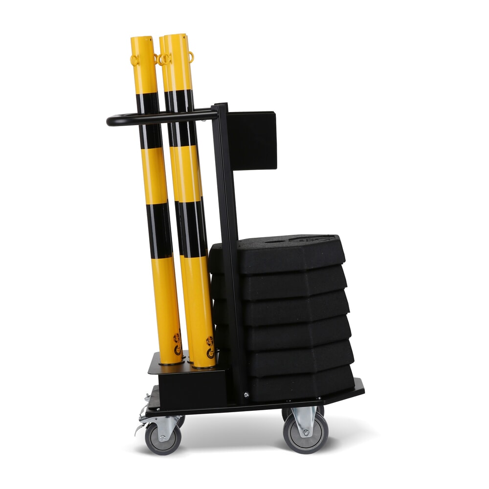 Product afbeelding: Opslag- en transportgestel dancop KPS-TG met kettingpaal, geel/zwart