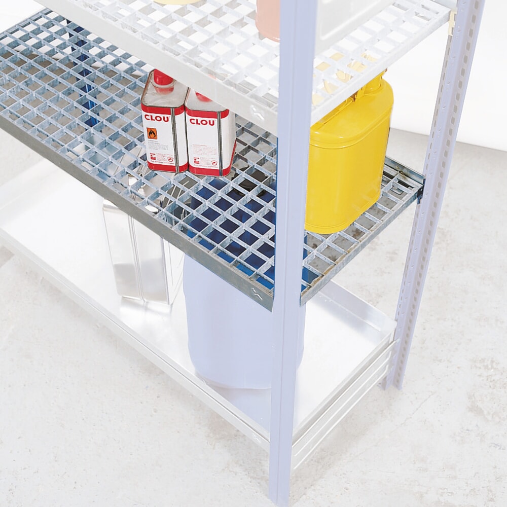 Product afbeelding: Opslagniveau voor rek voor gevaarlijke stoffen asecos®, voor waterverontreinigende en ontvlambare vloeistoffen, breedte 1.060 mm