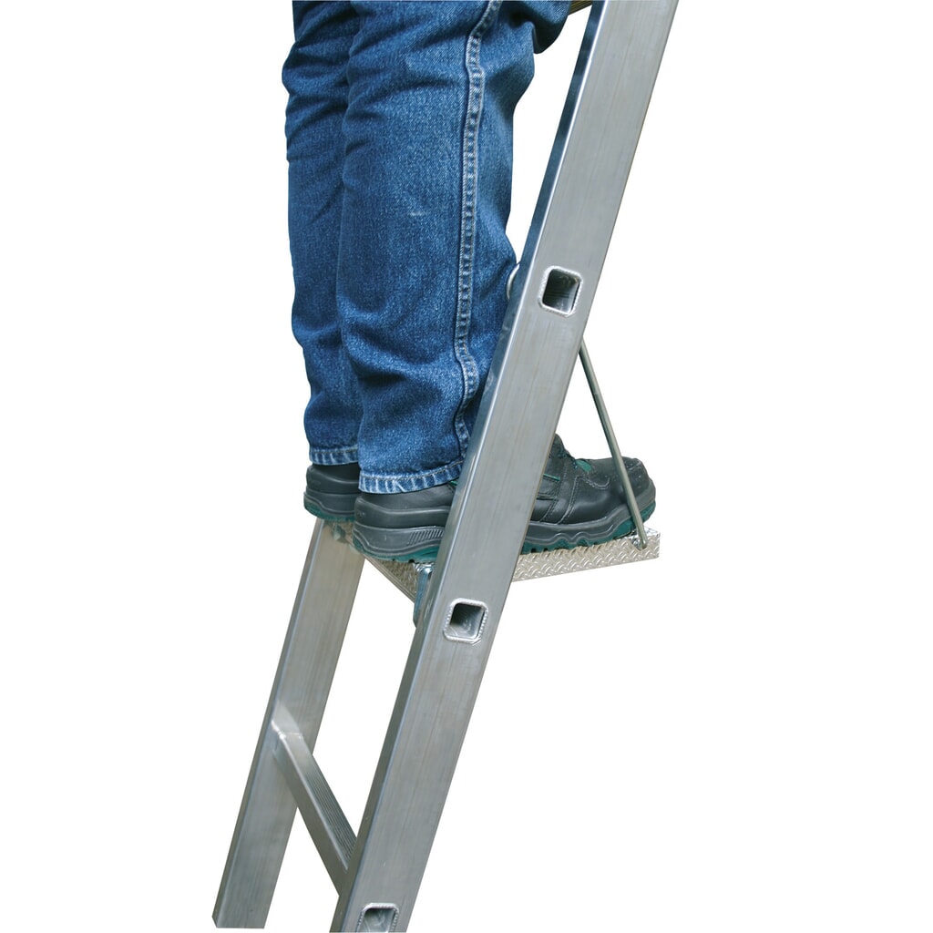 Opstap-/aflegvlak voor multifunctionele ladder KRAUSE®, aluminium Product afbeelding: Opstap-/aflegvlak voor multifunctionele ladder KRAUSE®, aluminium