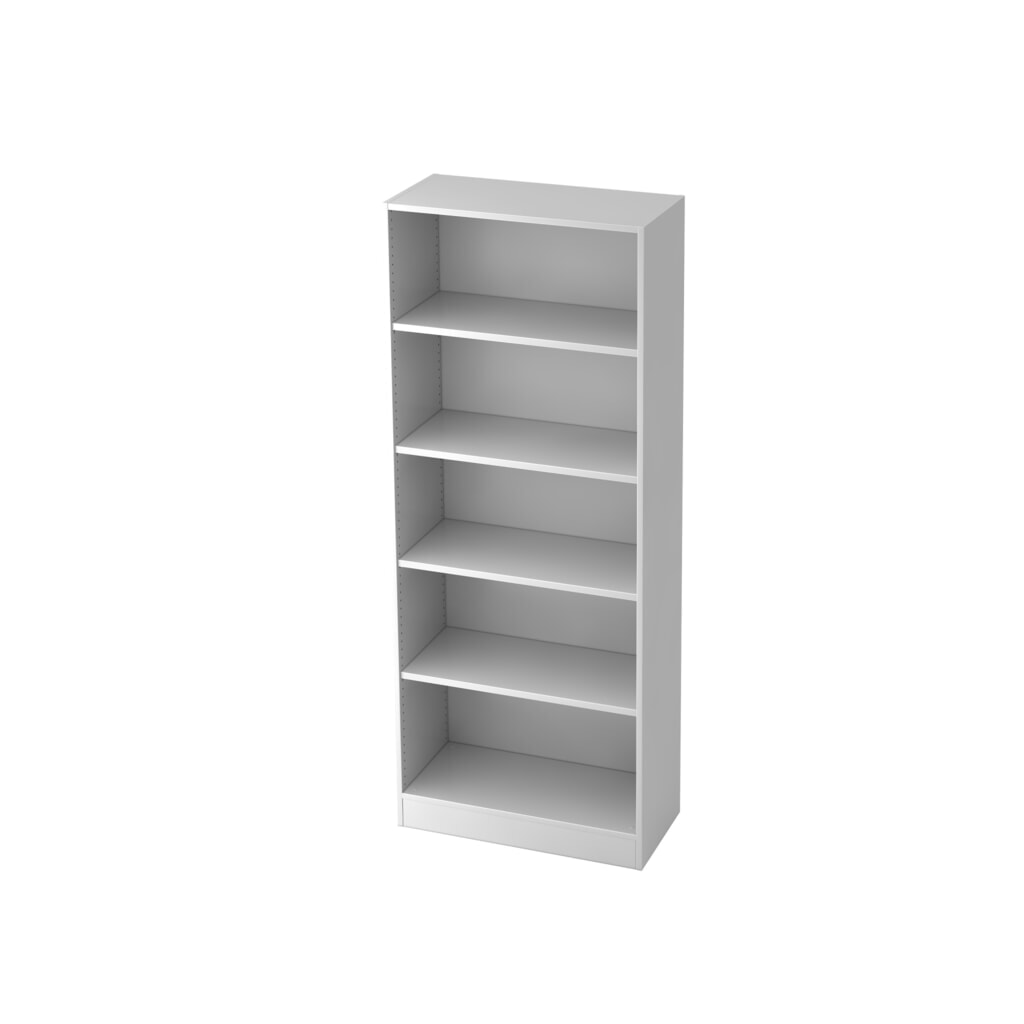 Ordnerkast Hammerbacher 5 OH met sokkelfront wit Product afbeelding: Ordnerkast Hammerbacher 5 OH met sokkelfront wit