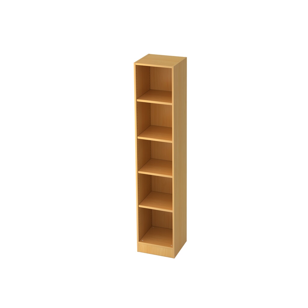 Product afbeelding: Ordnerkast Hammerbacher smal 5 OH met sokkelfront beuk