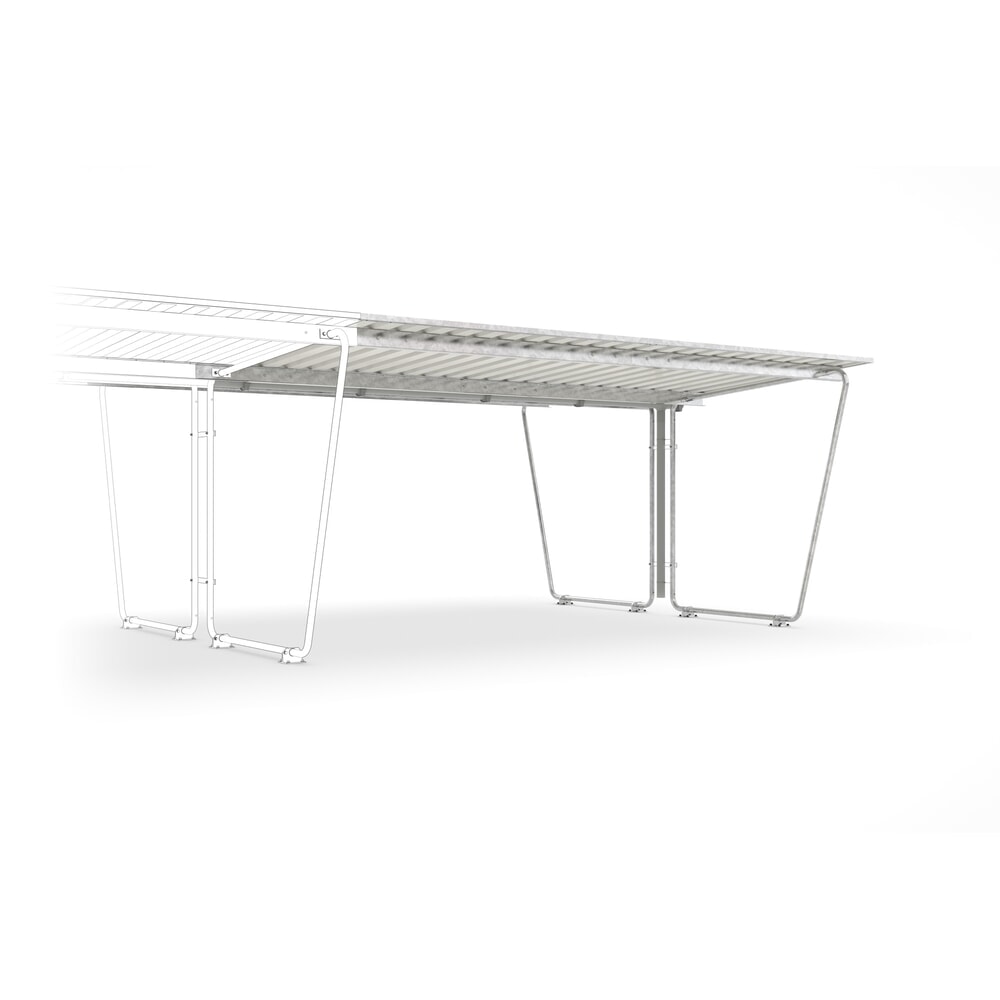 Product afbeelding: Overkapping BASIC, 2-zijdig, AE, breedte 4.300 mm