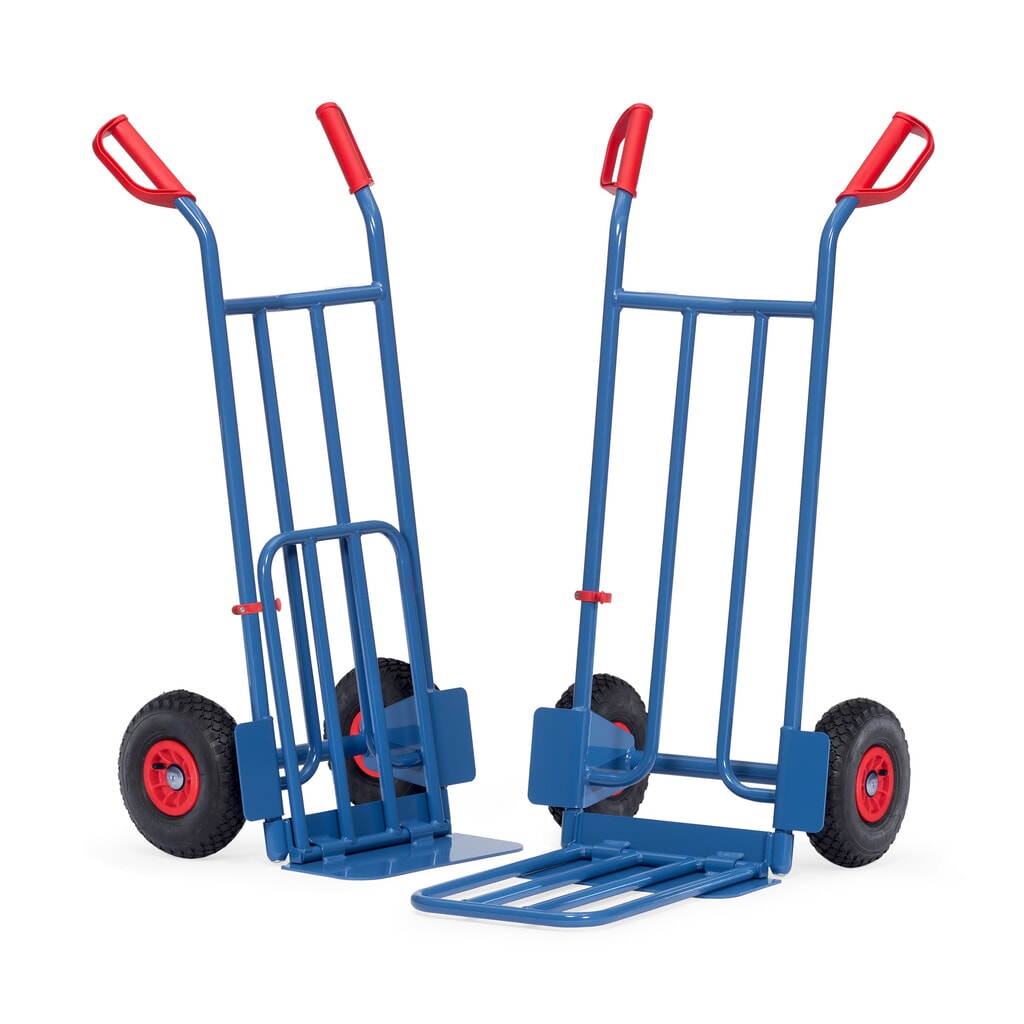 Pakketwagen fetra®, met inklapbare steekplaat, draagvermogen 250 kg, steekplaat bxd 400 x 150 mm, luchtbanden Productafbeelding nr. 2: Pakketwagen fetra®, met inklapbare steekplaat, draagvermogen 250 kg, steekplaat bxd 400 x 150 mm, luchtbanden