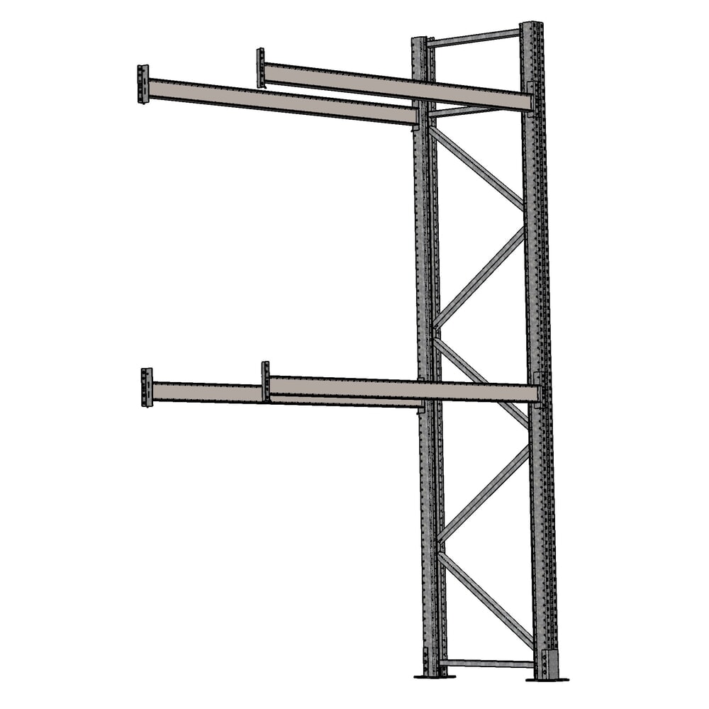 Product afbeelding: Pallet aanbouwrek SCHULTE met 1 veld 1.825 mm - 4.500x1.100 mm (hxd), 4 stijlen (2.000 kg) voor buiten